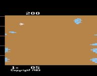 une photo d'Ã©cran de Meteor Defense sur Atari 2600